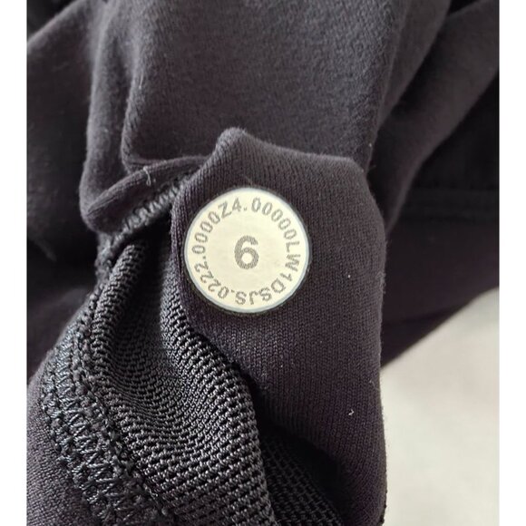 Lululemon ALIGN Black Nulu One-Piece 8" Bodysuit w/ Padded Shelf Bra Sz 6 - Picture 6 of 7